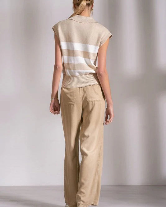 Porter Collared Sleeveless Sweater