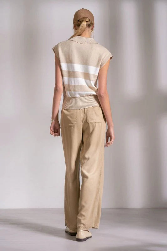 Porter Collared Sleeveless Sweater