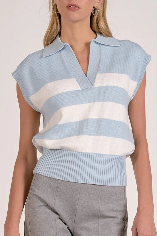 Porter Collared Sleeveless Sweater