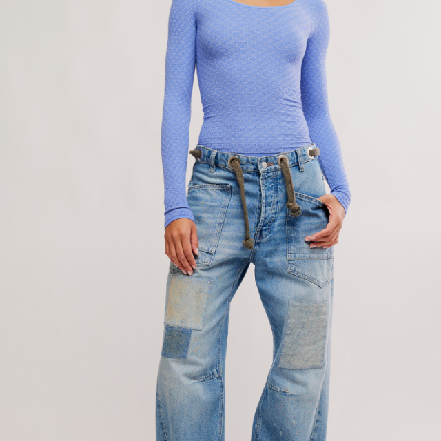 Free People Periwinkle Love Letter top