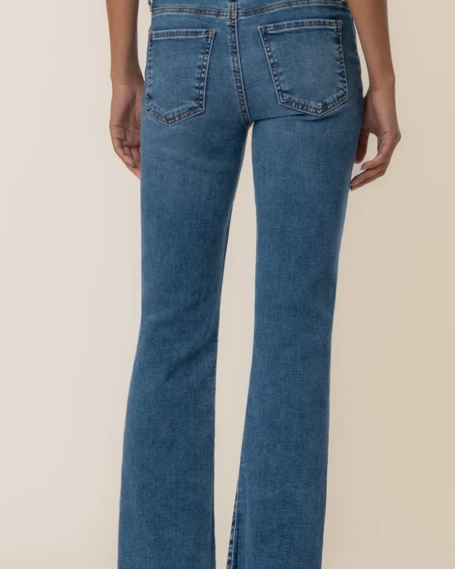 KUT FROM the KLOTH KELSEY HIGH RISE ANKLE FLARE FAKE WELT FRONT POCKETS