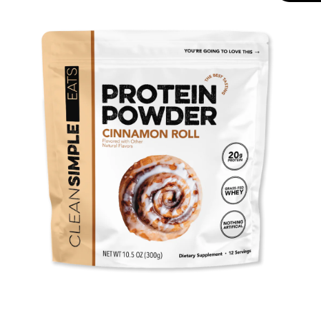 Clean Simple Eats Cinnamon Roll Protein Powder