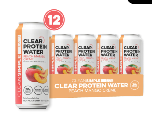 Clean Simple Eats Protein Water-CASE