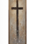 Cross With Flowers 16x48 Large Sign