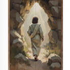 Jesus Leaving His Tomb 16X24X1.5 Sign