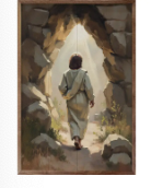 Jesus Leaving His Tomb 16X24X1.5 Sign