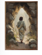 Jesus Leaving His Tomb 16X24X1.5 Sign