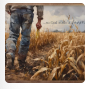 So God Made A Farmer Corn Field 36X24