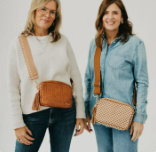 Pretty Simple Woven Willow Camera Crossbody Bag