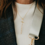 Pretty Simple Modern Cross Necklace