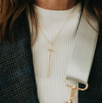 Pretty Simple Modern Cross Necklace