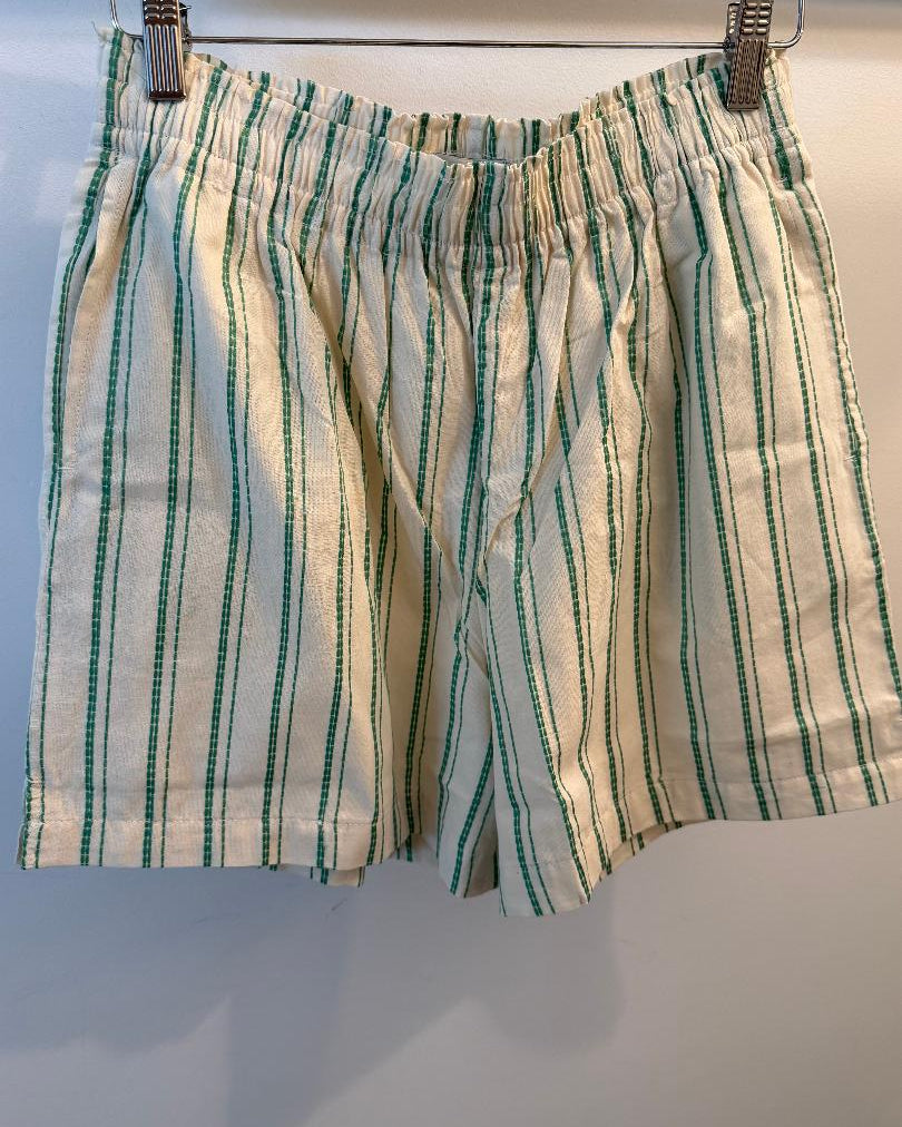 ICHI Relaxed Vertical Stripe Shorts