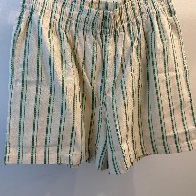 ICHI Relaxed Vertical Stripe Shorts