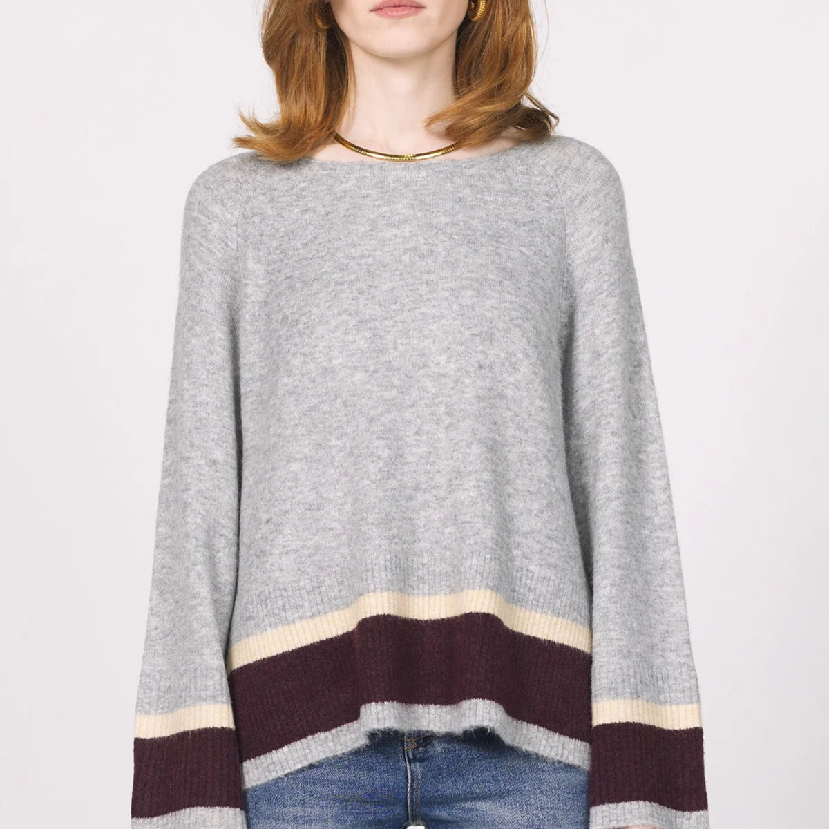 Another Love Tanea Sweater Heather Grey