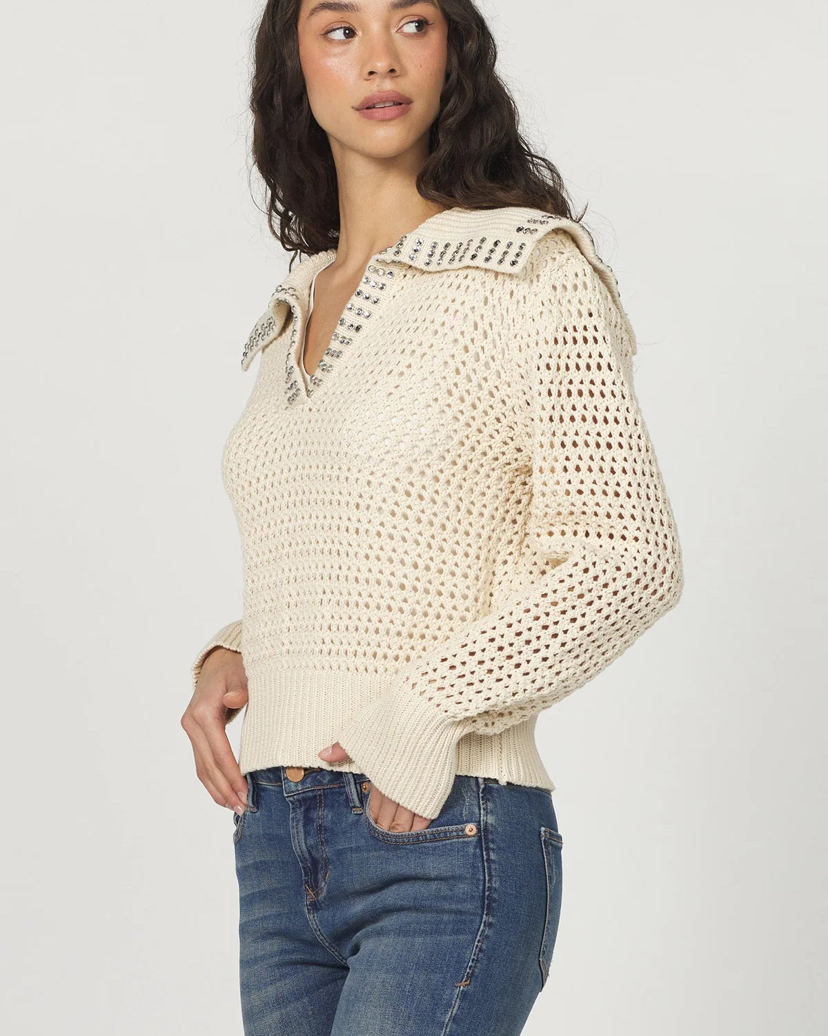 Another Love Emeline Cream Sweater