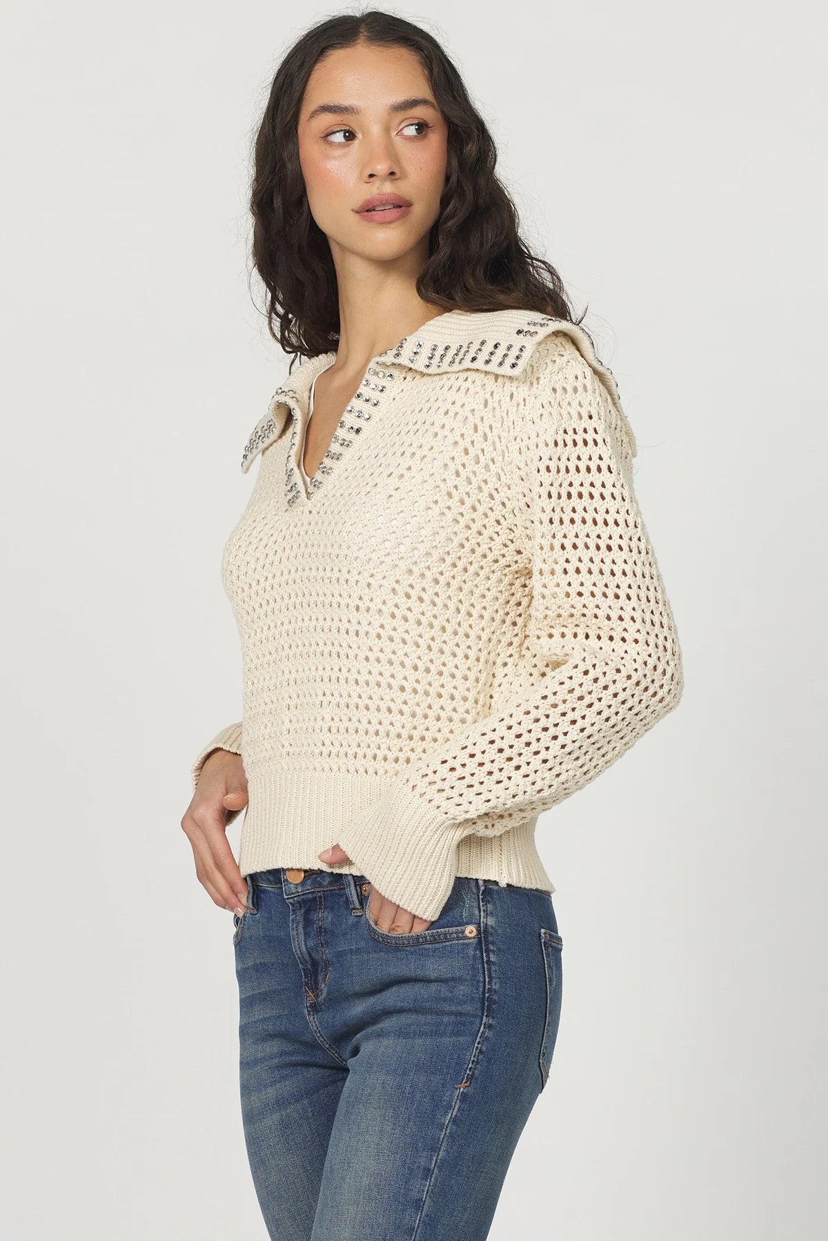 Another Love Emeline Cream Sweater