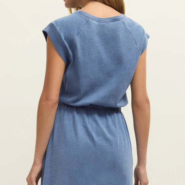 KALANI - JERSEY DENIM DRESS