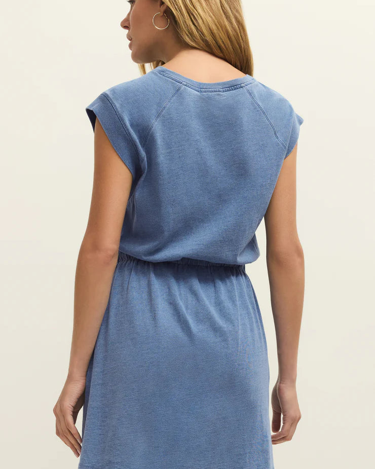 KALANI - JERSEY DENIM DRESS