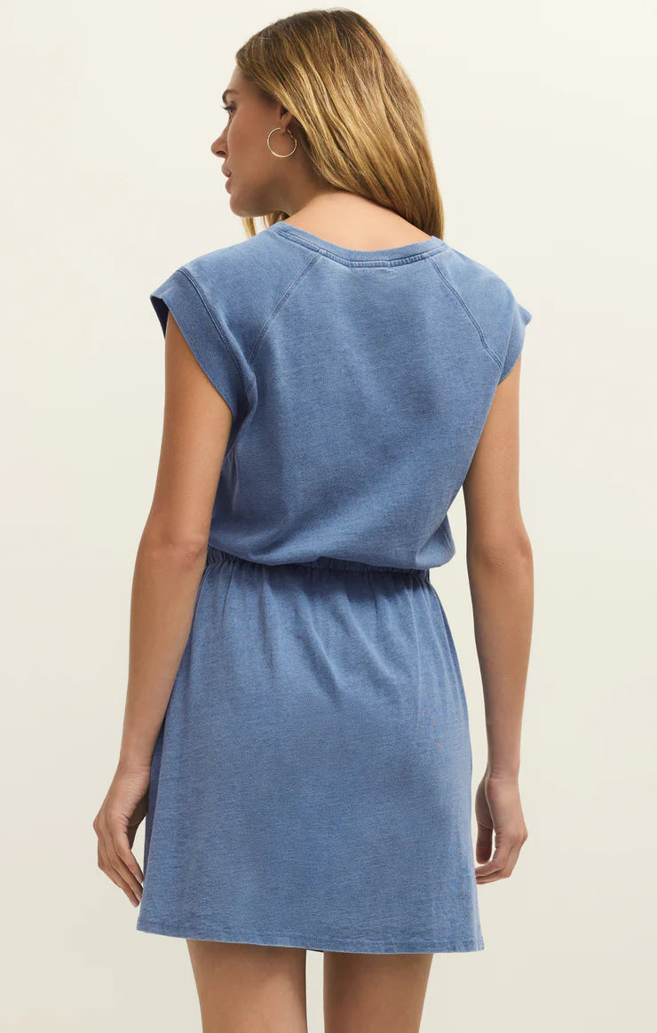 KALANI - JERSEY DENIM DRESS
