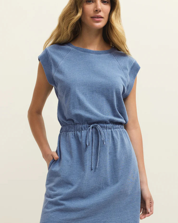 KALANI - JERSEY DENIM DRESS