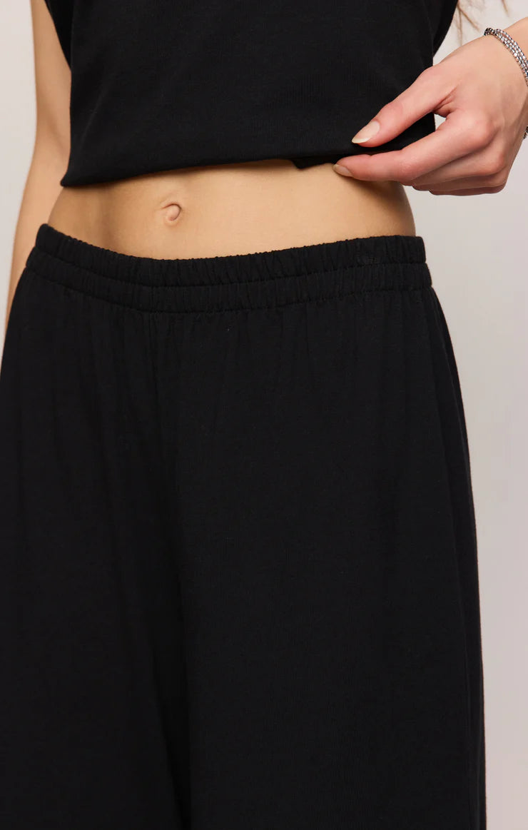 Z Supply Scout High-Rise Cotton Jersey Crop Flare Pant