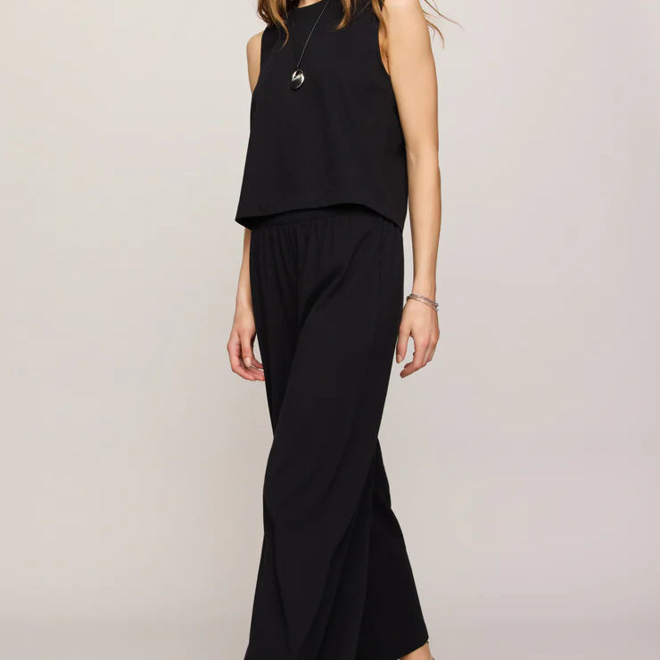 Z Supply Scout High-Rise Cotton Jersey Crop Flare Pant