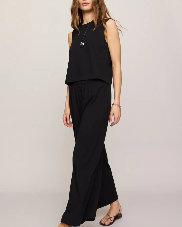 Z Supply Scout High-Rise Cotton Jersey Crop Flare Pant