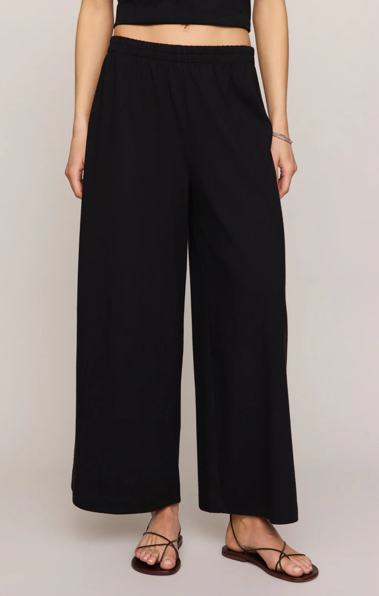 Z Supply Scout High-Rise Cotton Jersey Crop Flare Pant