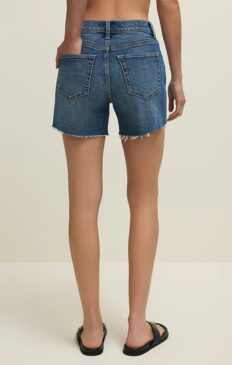 Z Supply Jonah Mid Rise Relaxed Denim Short