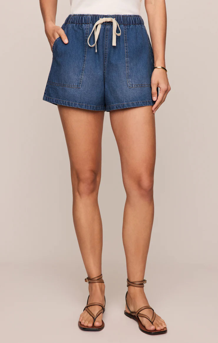 Daycation Denim Utility Shorts
