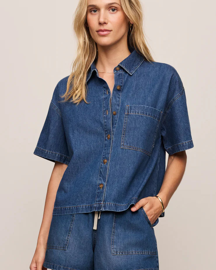 Everyday Denim Button Up