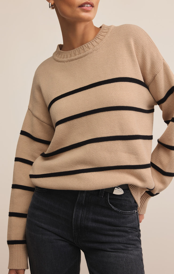 Z Supply Boyfriend Striped Sweater