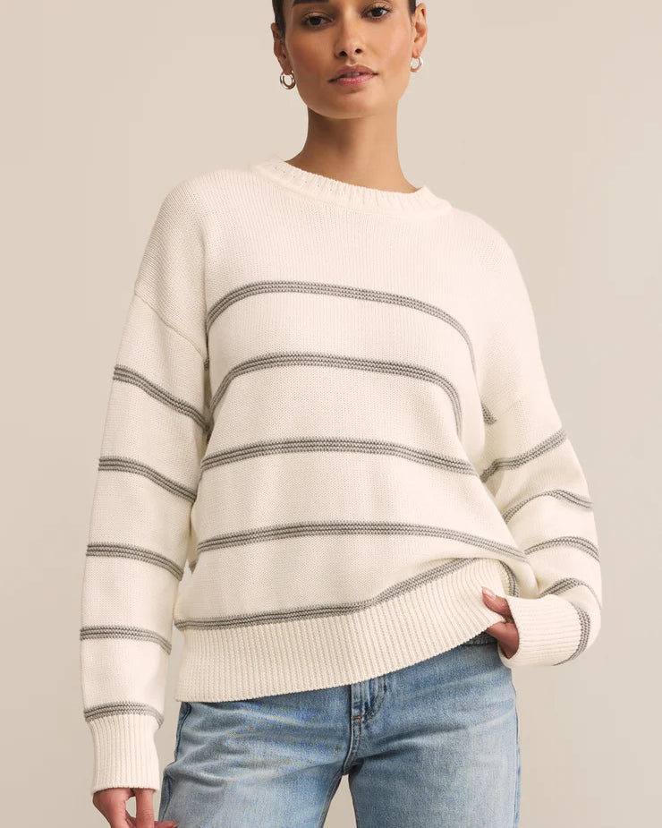 Z Supply Boyfriend Striped Sweater