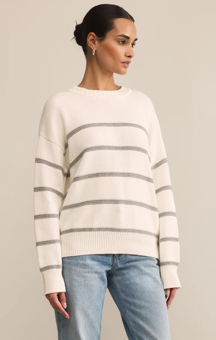 Z Supply Boyfriend Striped Sweater