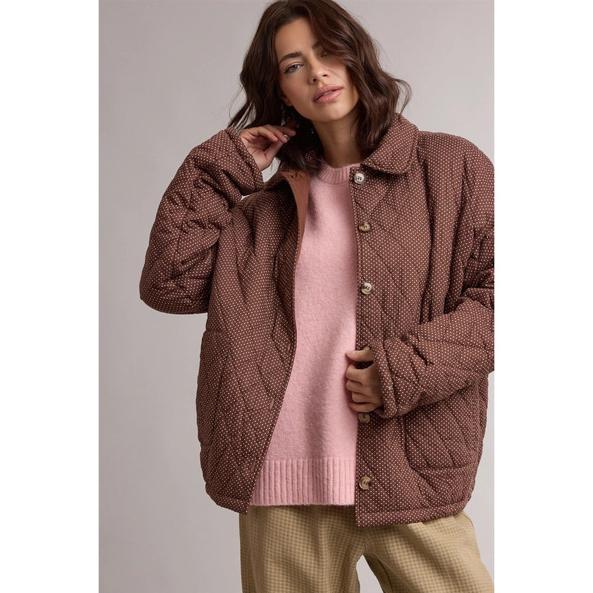 Quilted Polka Dot Jacket
