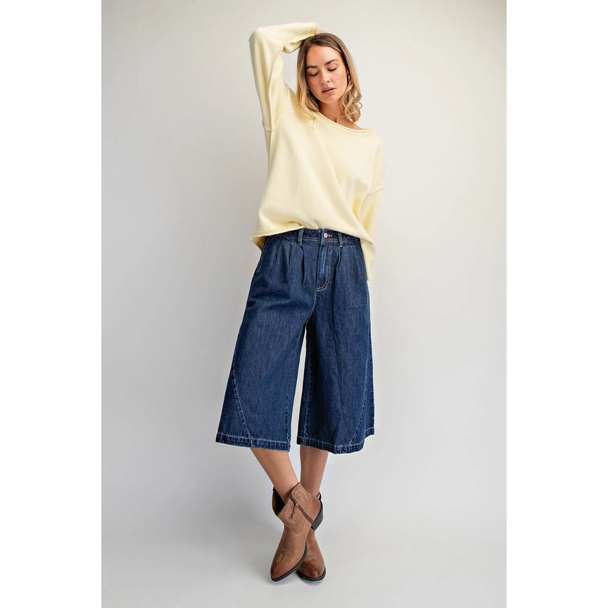 Cotierra Oversized Cotton Blend Roll-Neck Sweater