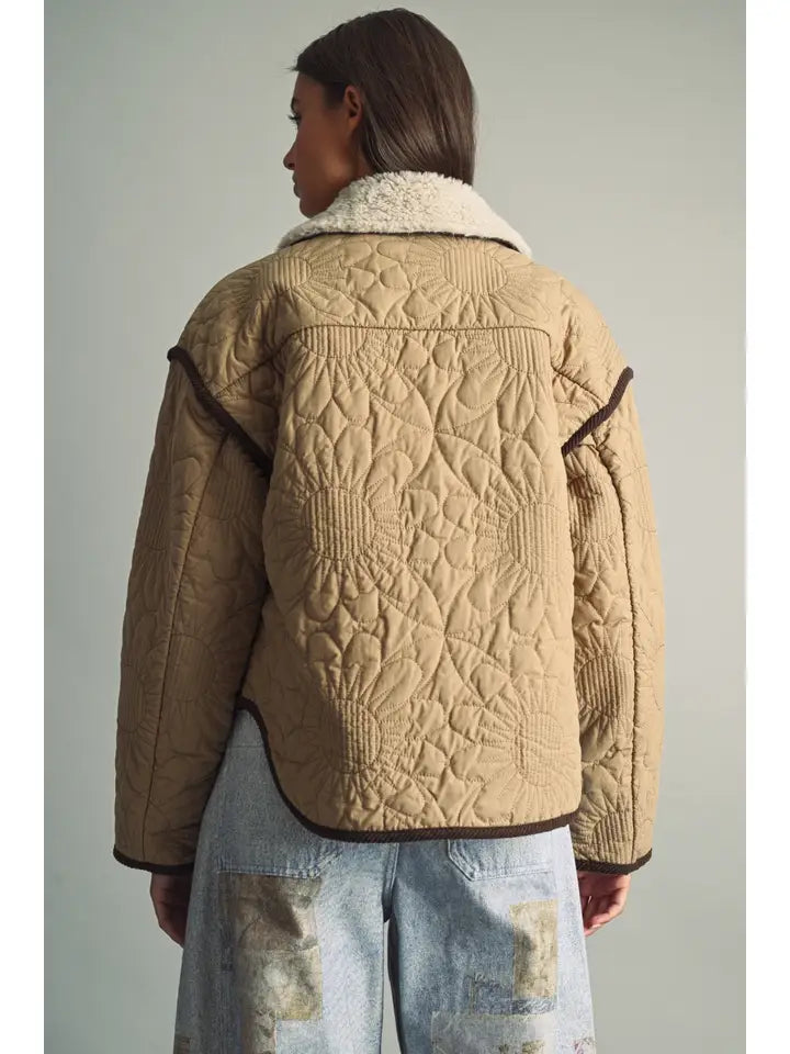 Miou Muse Floral Quilt Jacket