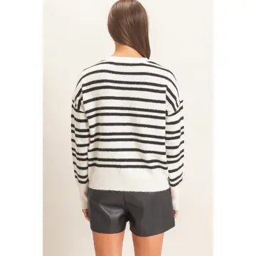 Striped Crew Neck Sweater