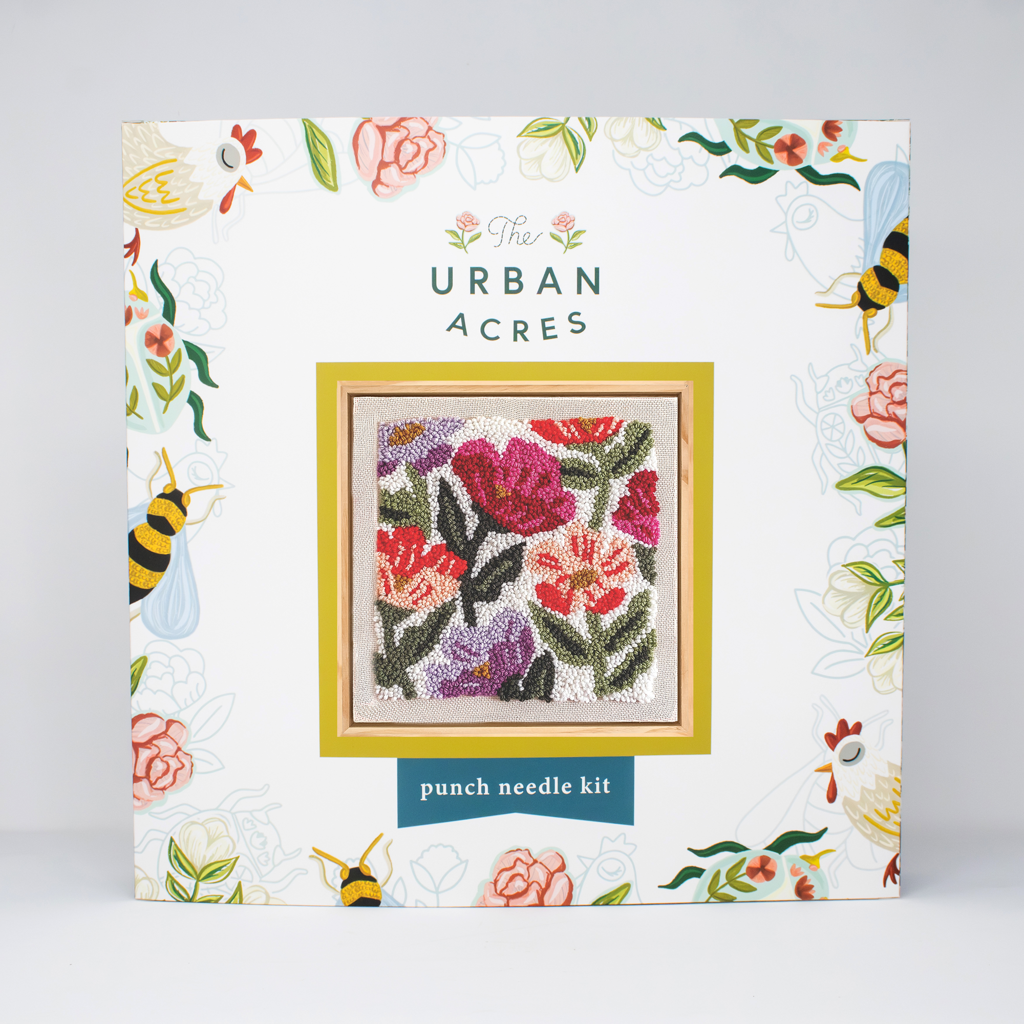 Wildflower Square Punch Needle Kit