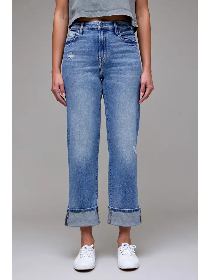 Ella Cuffed High Rise Classic Straight