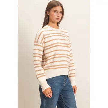 Striped Crew Neck Sweater