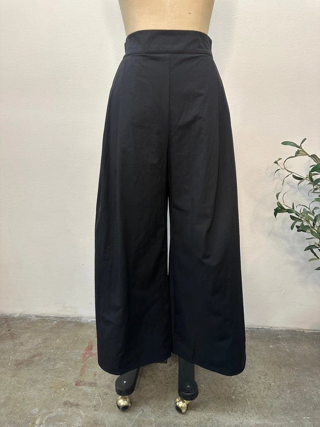 Adele Premium Cotton Poplin Wide-Leg Pants