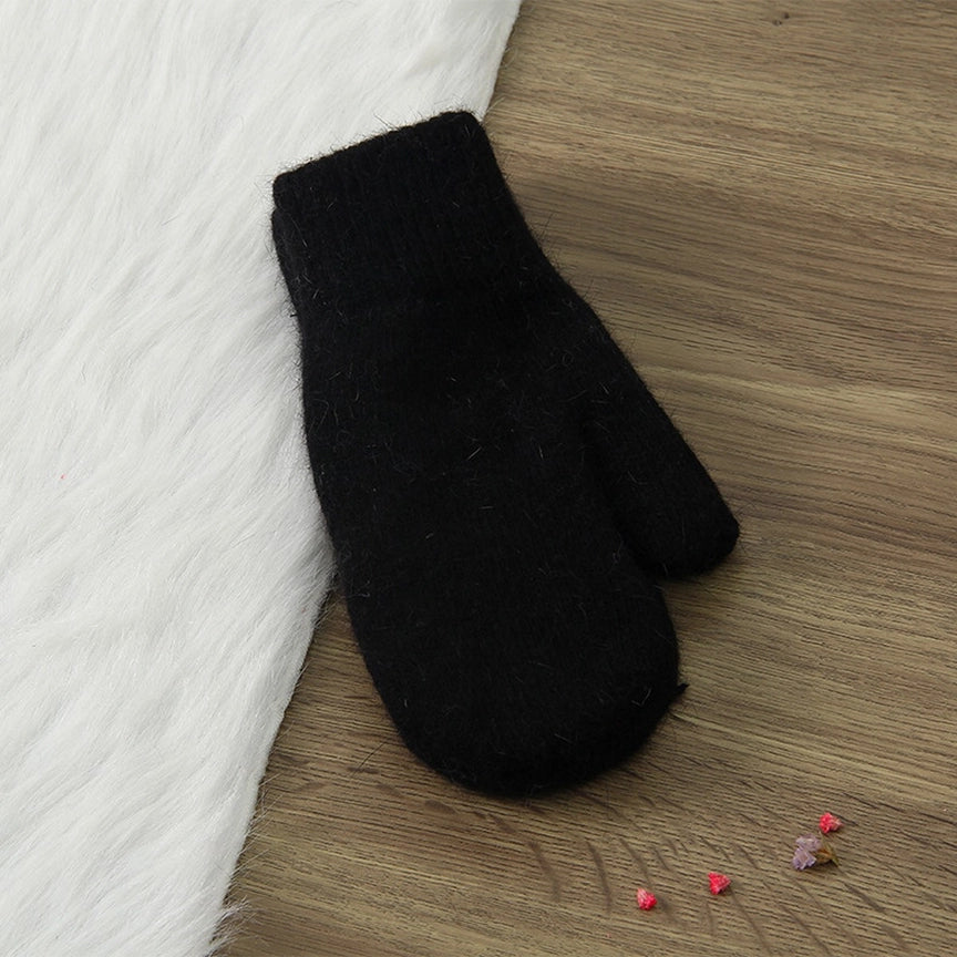 Rabbit Fur Full Finger Gloves