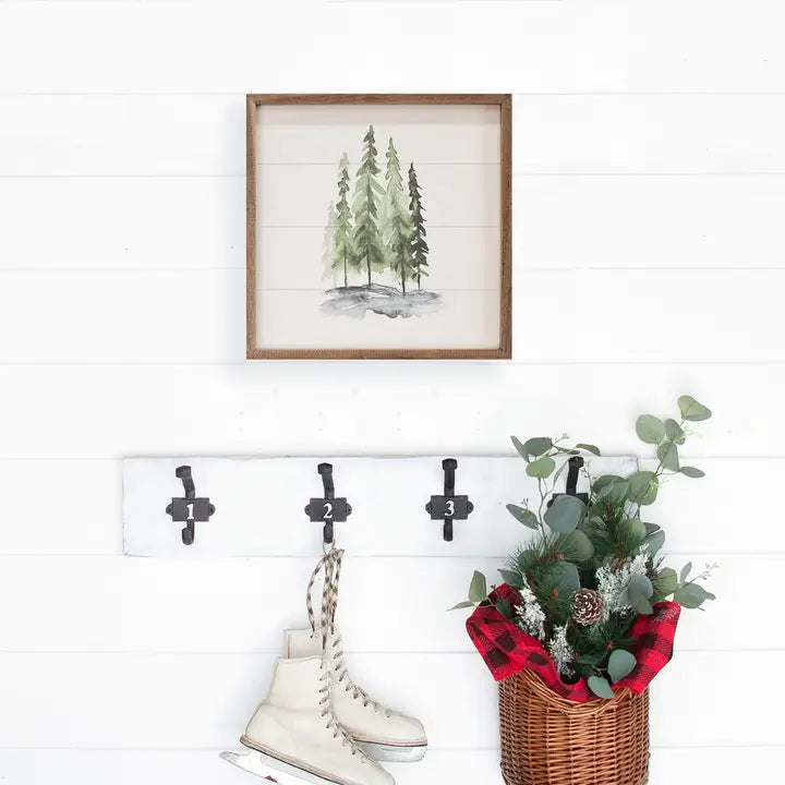 Watercolor Pines 12 x 12 x 1.5