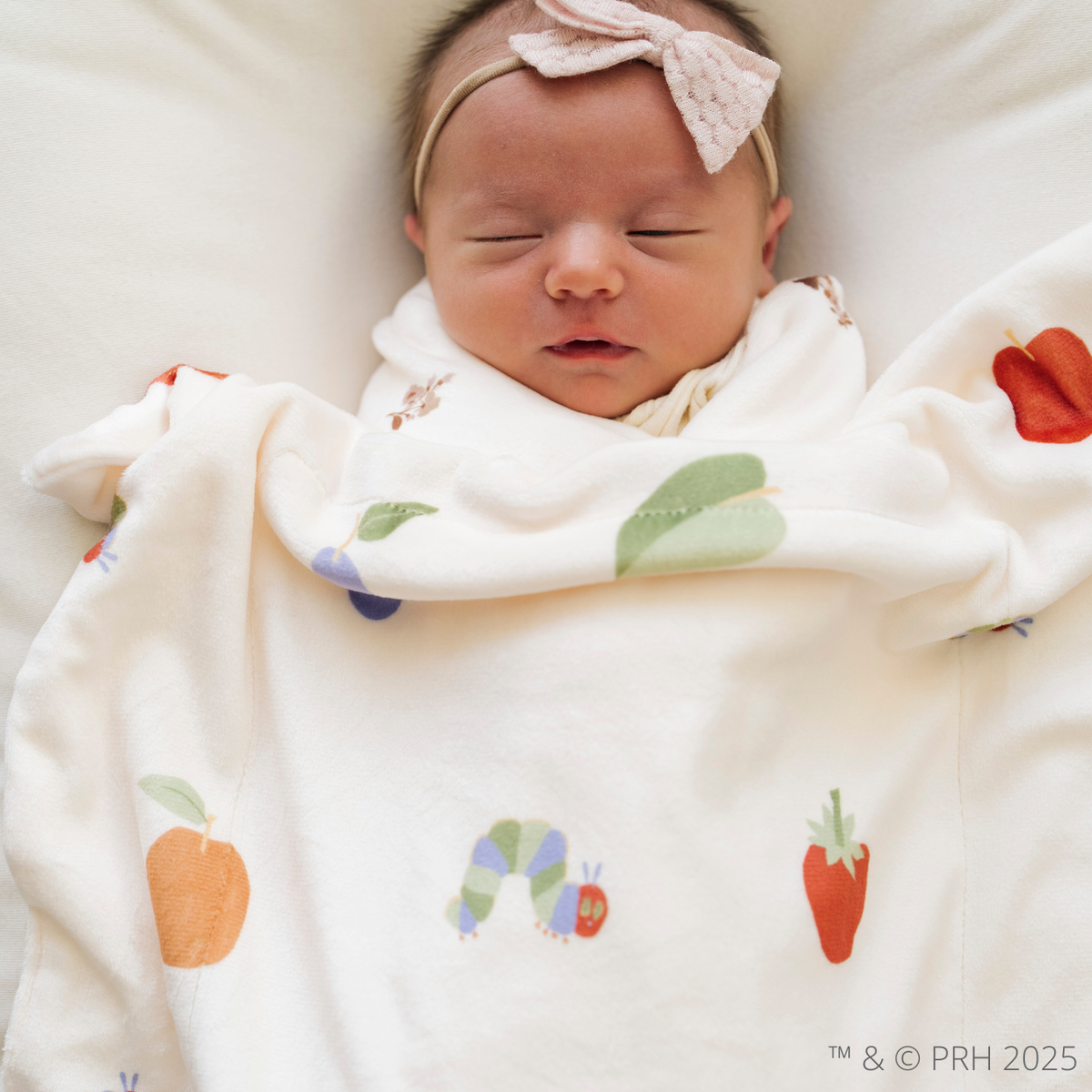 SARANONI THE VERY HUNGRY CATERPILLAR™ MINKY STRETCH LUXE BLANKETS