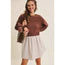 Coffee Mini Sweater Dress