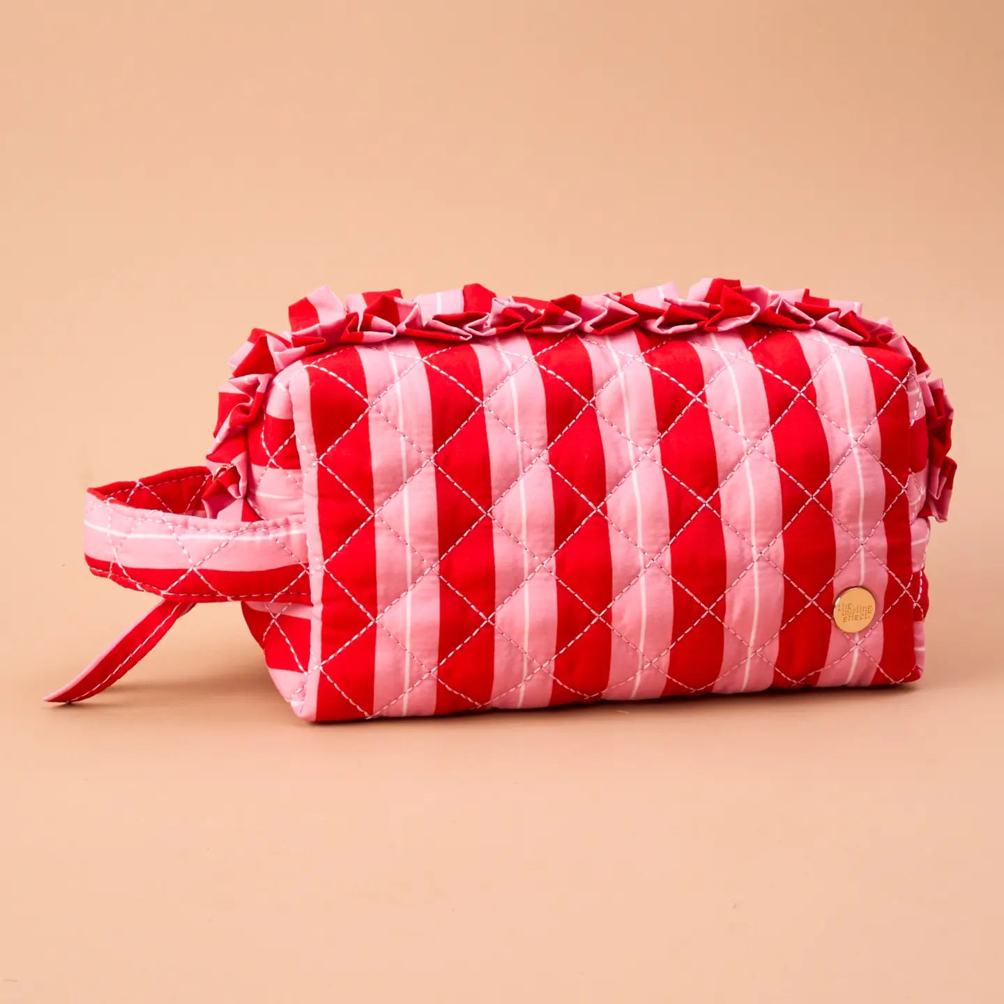 The Darling Effect Cosmetic Pouch - Peppermint Stripes