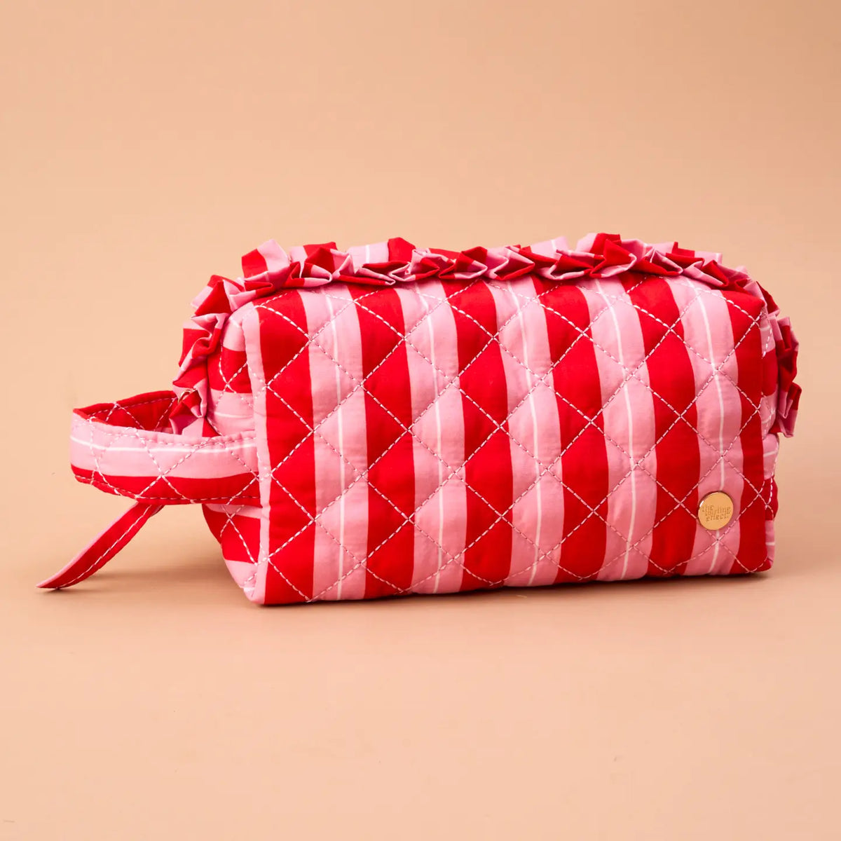 The Darling Effect Cosmetic Pouch - Peppermint Stripes