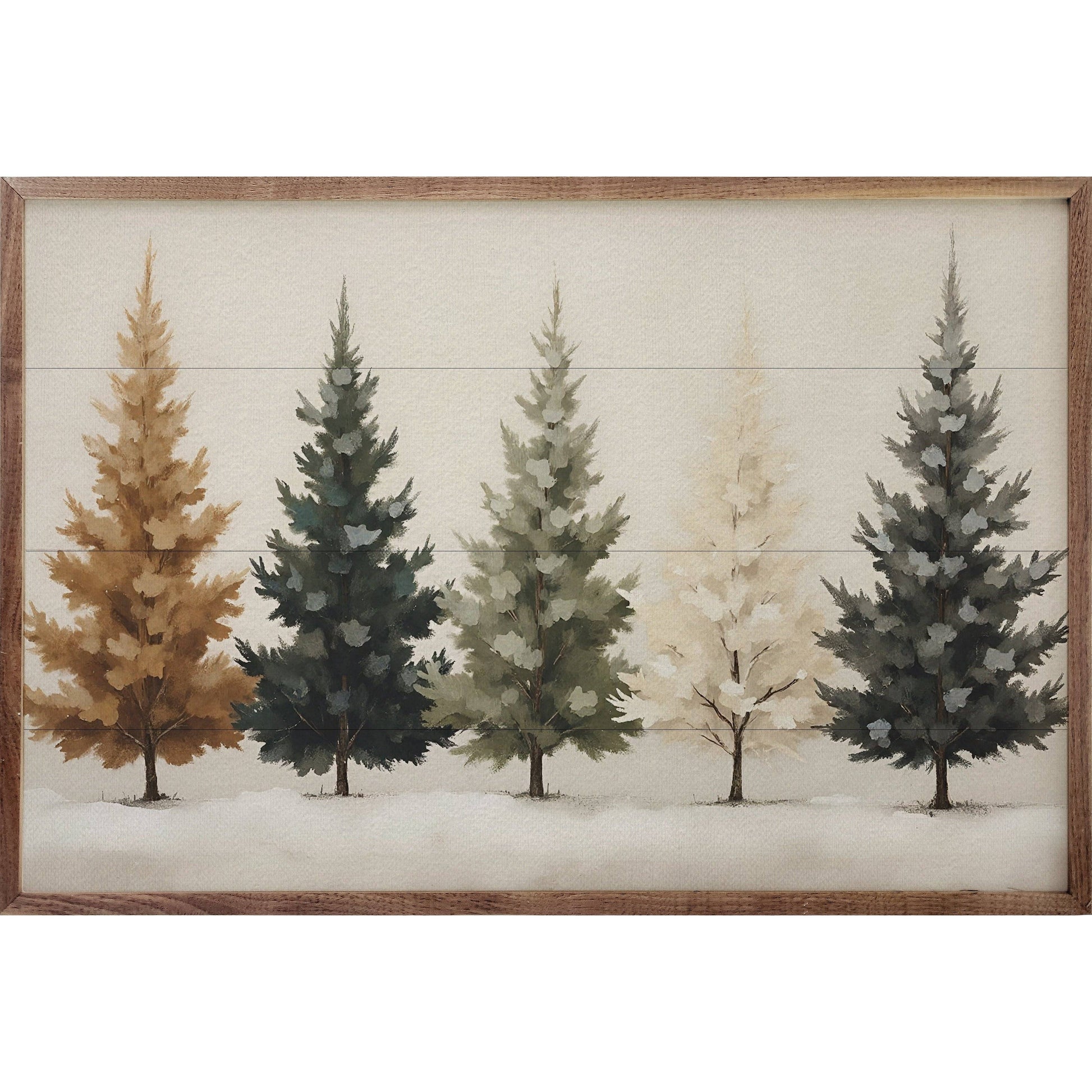 Colored Pine Trees