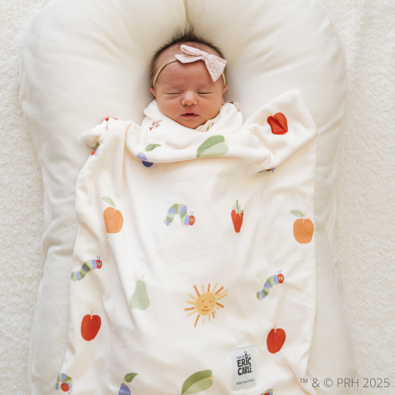 SARANONI THE VERY HUNGRY CATERPILLAR™ MINKY STRETCH LUXE BLANKETS